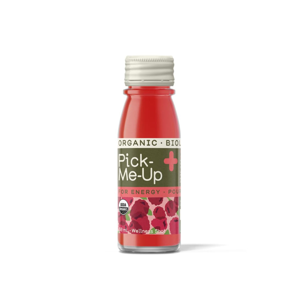 Greenhouse Juice Co. energy shot bottle with natural caffeine from yerba mate and green tea.