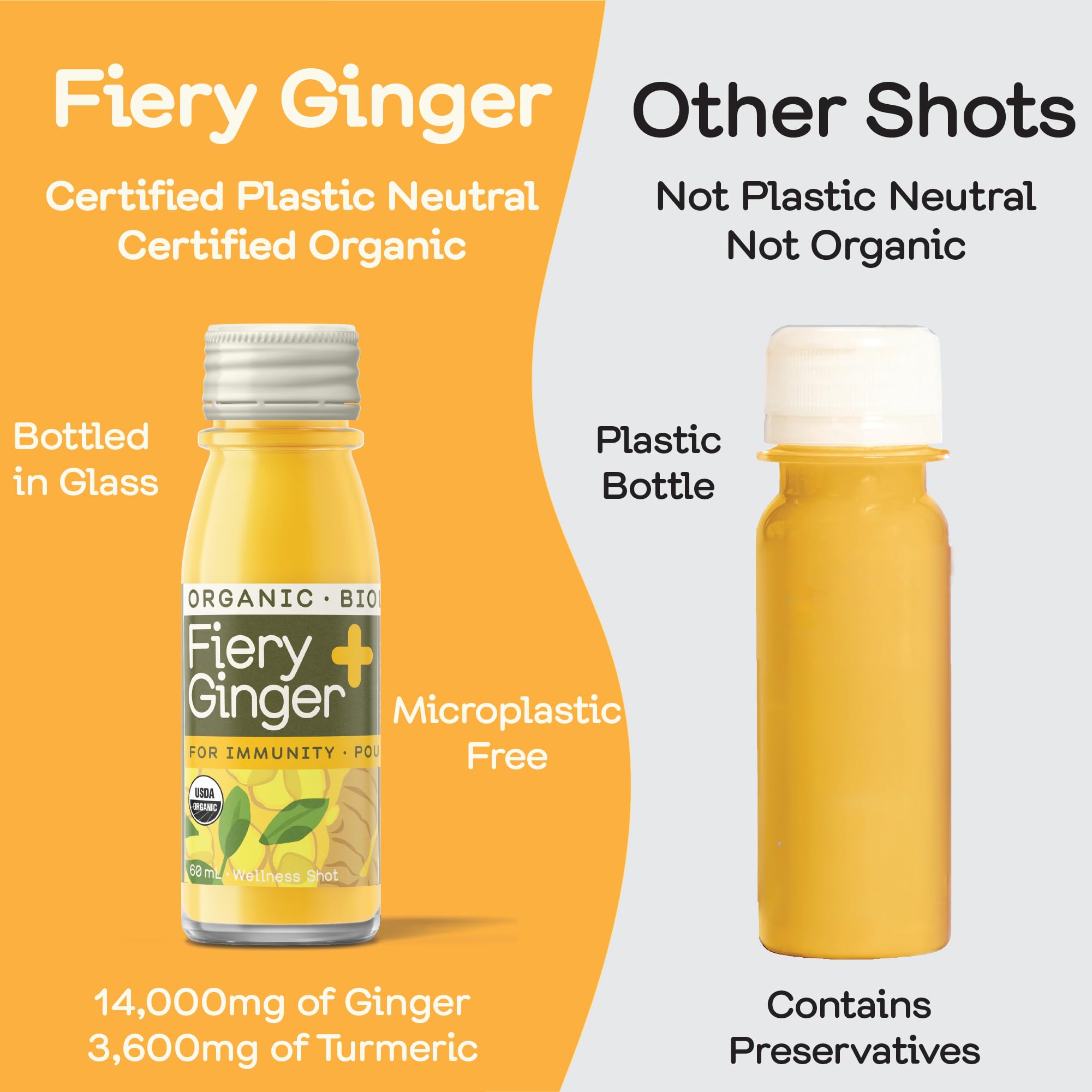 Greenhouse Juice Co. Fiery Ginger Shot on-the-go in a bag for travel