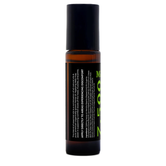 GreenIVe roll-on being applied to skin for quick soothing during activity.