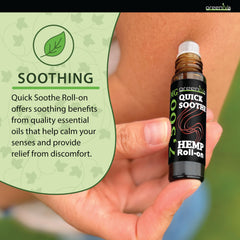 GreenIVe rolled application on skin during workout or yoga session.