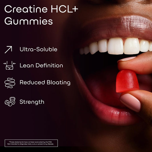 Close-up of gummies emphasizing chewy texture and raspberry flavor.