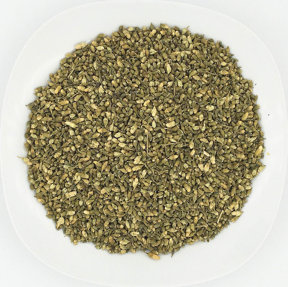 Greenlike Huai Hua Mi buds close-up, ideal for tea infusion with floral notes.