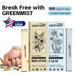GreenMIST diffuser pen lavender-chamomile scent ideal for evening relaxation.
