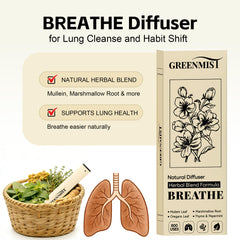 GreenMIST diffuser pen with mint-thyme scent ideal for daytime refresh.
