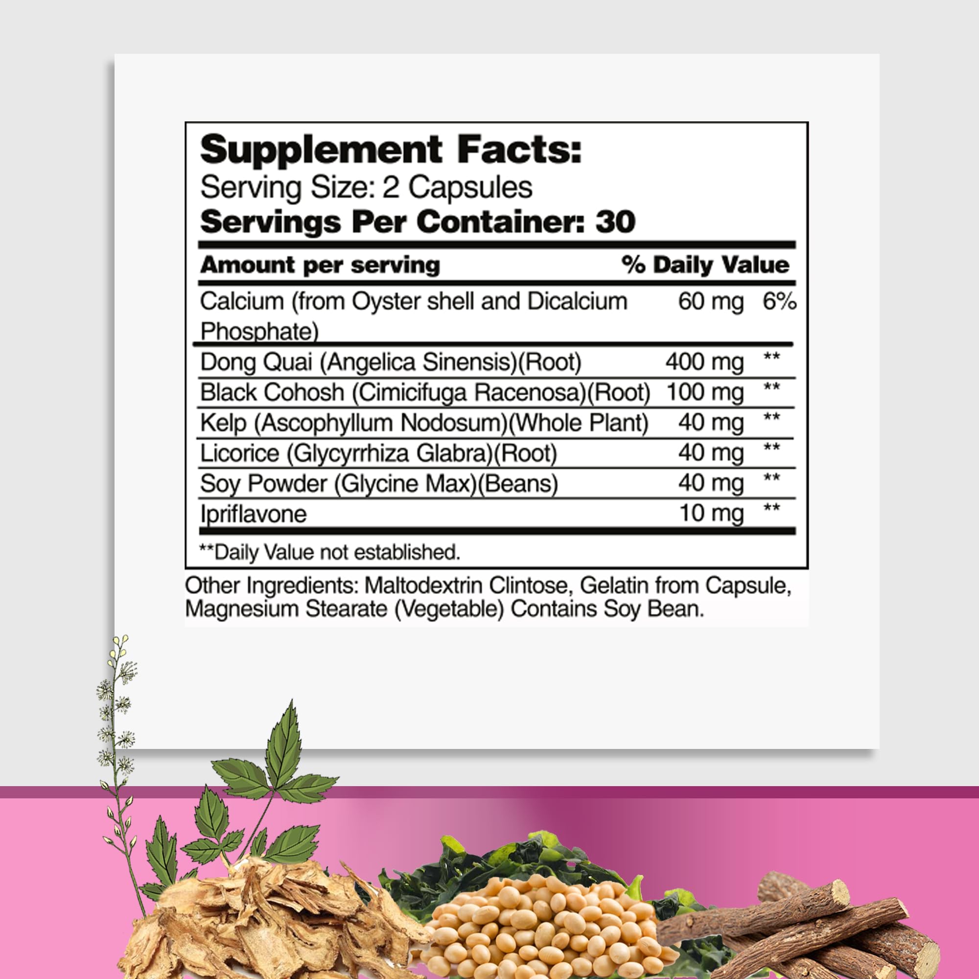 GreeNatr capsules closeup shows plant-based capsules for menopause support.