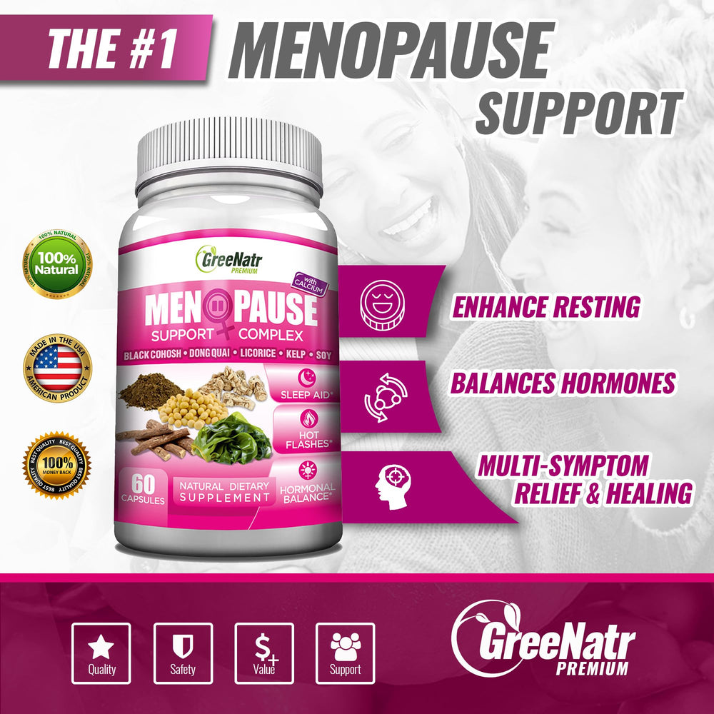 GreeNatr dong quai herbs bottle highlights plant-based balance for hormones.