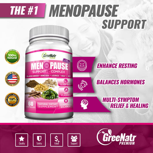 GreeNatr dong quai herbs bottle highlights plant-based balance for hormones.