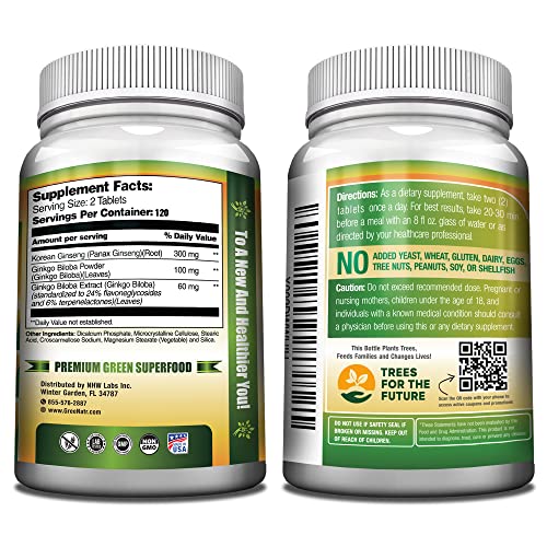 Greennatr bottle back shows ingredients and vegan, gluten-free formulation