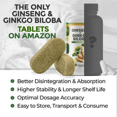 greennatr ginko biloba tablets blister promoting memory and clarity