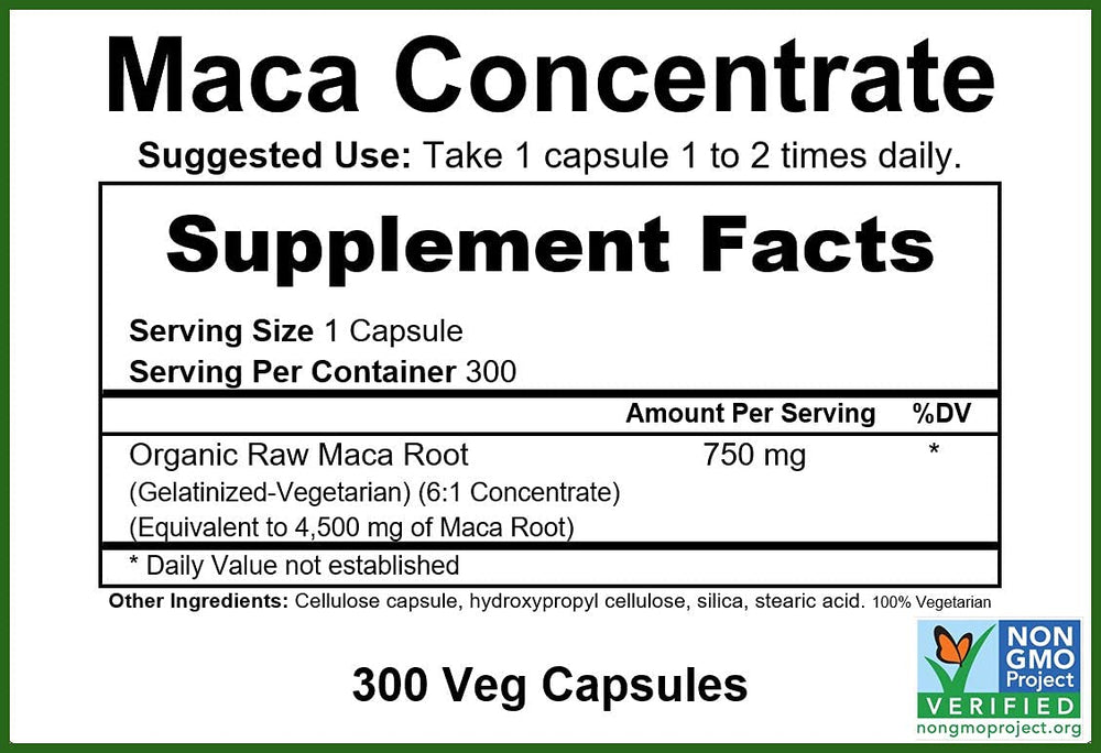 GreenPacks Maca Root Concentrate capsules for convenient daily vitality