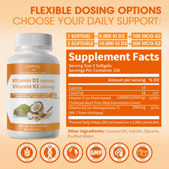 GREENPEOPLE K2 D3 softgels inside bottle for daily easy intake