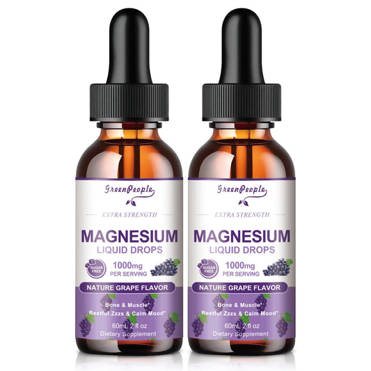 GREENPEOPLE Magnesium Glycinate Liquid Drops bottle for fast sleep support