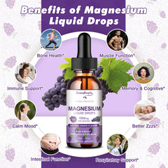 GREENPEOPLE Magnesium Glycinate Drops being poured for easy nightly use