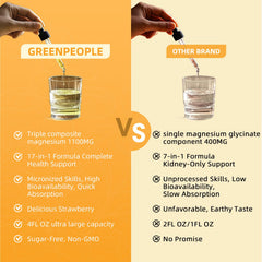 GreenPeople vegan and sugar-free formula suitable for various diets.