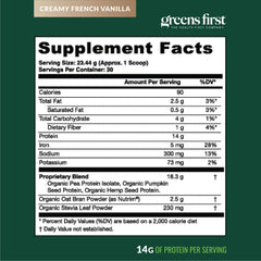 Greens First Dream Protein 30 servings per container for routine use