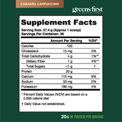 Greens First Dream Protein Whey family-friendly recovery shake.