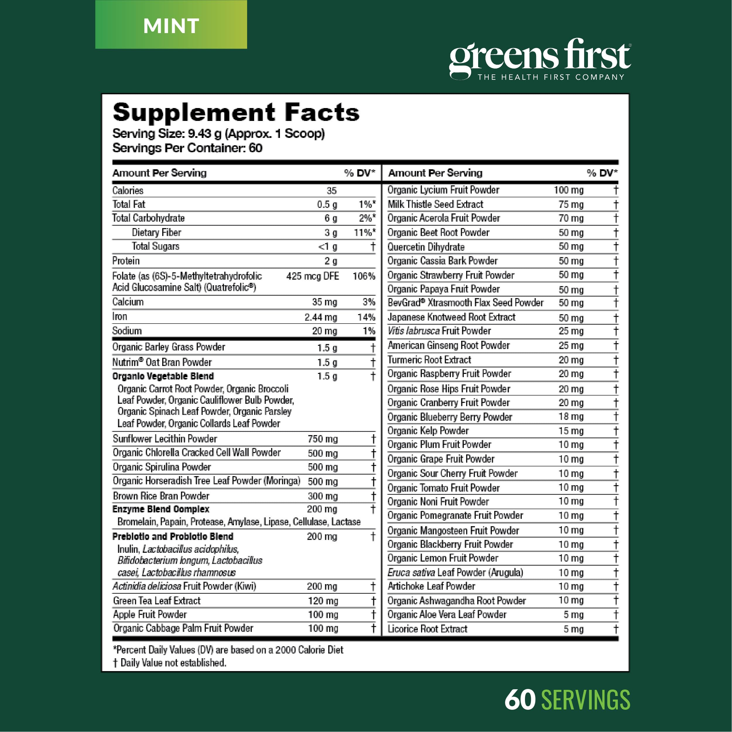 Greens First Original Greens Powder fresh-mix ready to blend in seconds.
