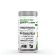 Greens First Phytonutrient prebiotics-probiotics-digestive-enzymes closeup highlights digestive support potential.