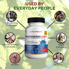 GREENVIFY HerpesFend Max USA-made seal close-up, quality assurance.