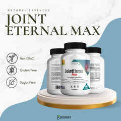 GREENVIFY Joint Eternal Max daily use scene suggesting a simple 20-day supply routine
