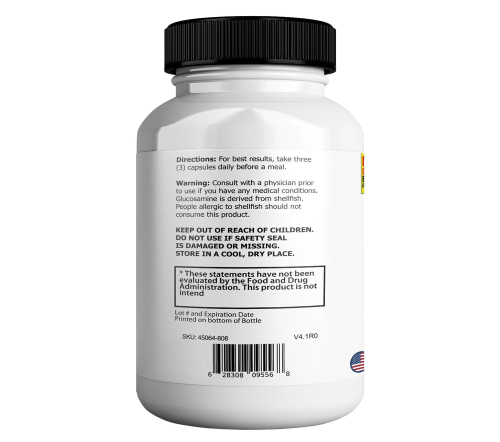 GREENVIFY Joint Eternal Max key ingredients highlight glucosamine, chondroitin and turmeric for mobility support