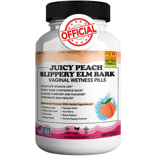 GREENVIFY Juicy Peach capsules bottle for daily feminine wellness