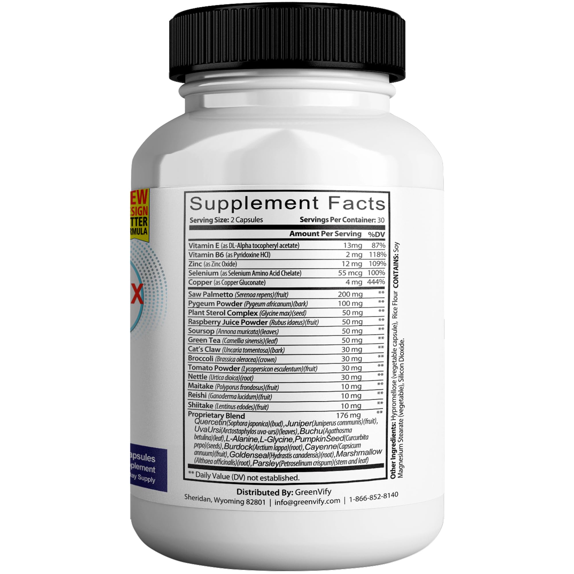 GREENVIFY ProstateViva Max capsules close-up for easy daily intake.
