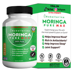 GreenVify Robellerina Moringa Pure Max bottle front for daily wellness support