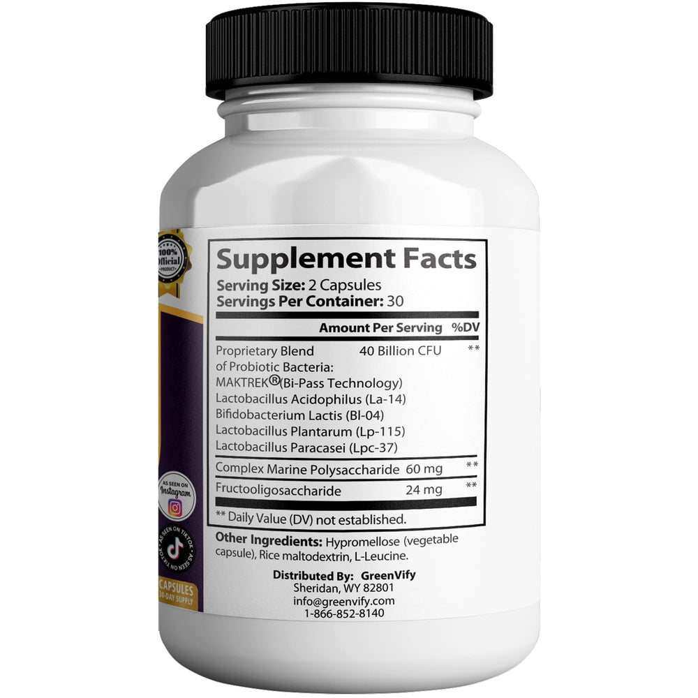GREENVIFY Steel Bite Pro Max dairy-free symbol on label.