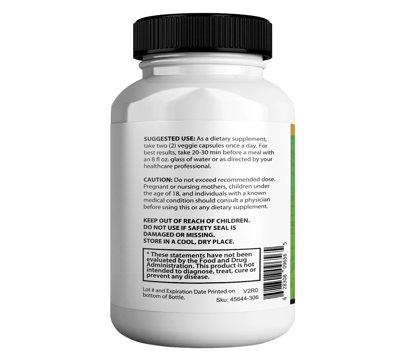 GreenVify Tonic Greens Max label close-up showing 4.8B CFU probiotics.