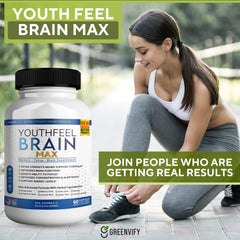 GREENVIFY YouthFeel Brain Max USA manufacturing seal visible