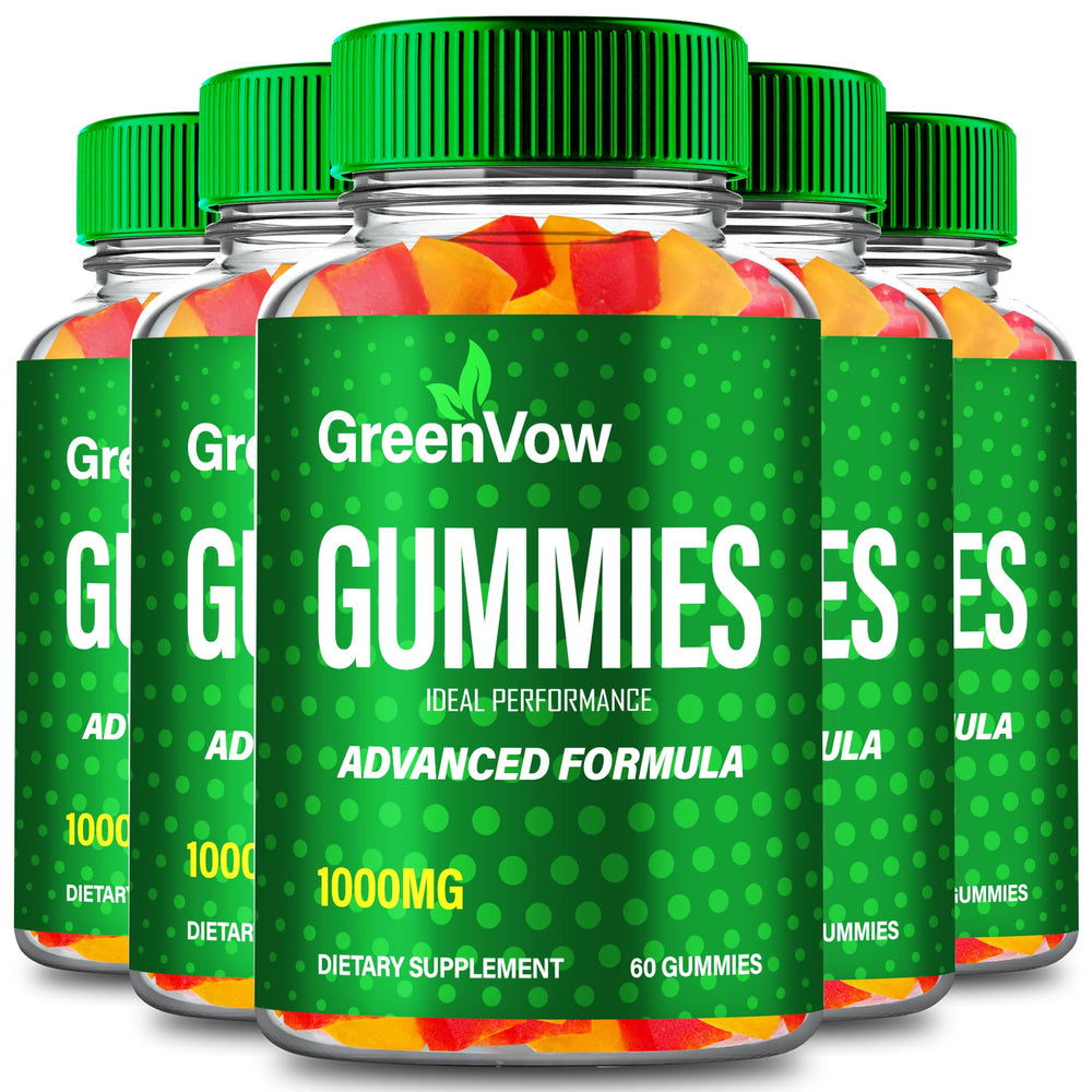 GreenVow Hemp Gummies bottle for on-the-go daily wellness.
