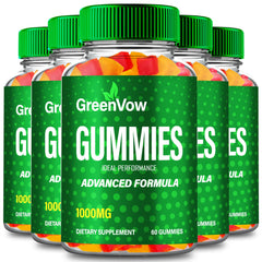 GreenVow Hemp Gummies bottle for on-the-go daily wellness.