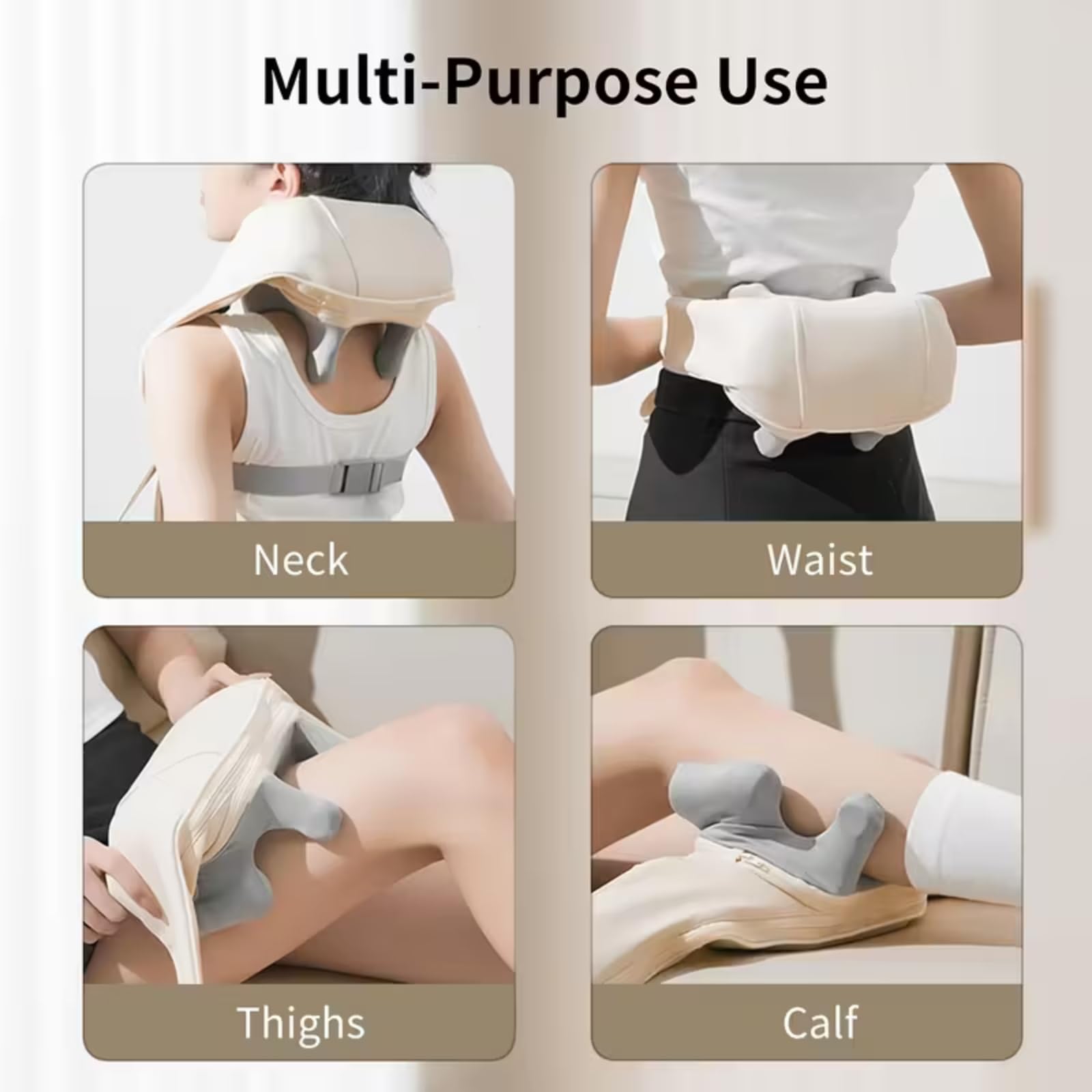 GrekoGadgetra ergonomic U-shape design fits neck and shoulders for comfortable daily relief
