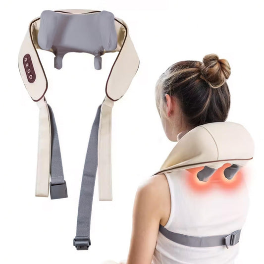 GrekoGadgetra shoulder massager with 6D nodes delivers deep-tissue-style relief around the neck