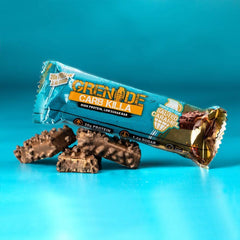 Grenade Carb Killa bar texture close-up shows chocolate chips for a satisfying bite.