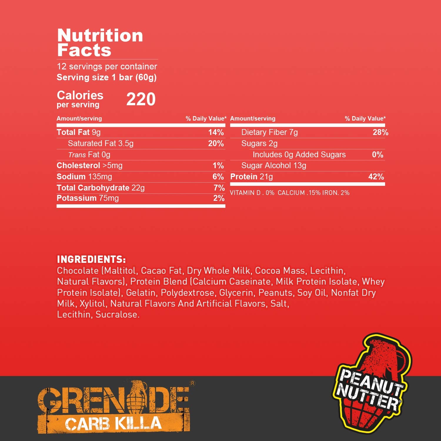 Grenade Carb Killa bar packaging assembly showcases convenient grab-and-go nutrition