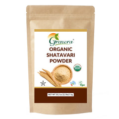 Grenera Shatavari powder packaging with organic label and farm-direct sourcing.
