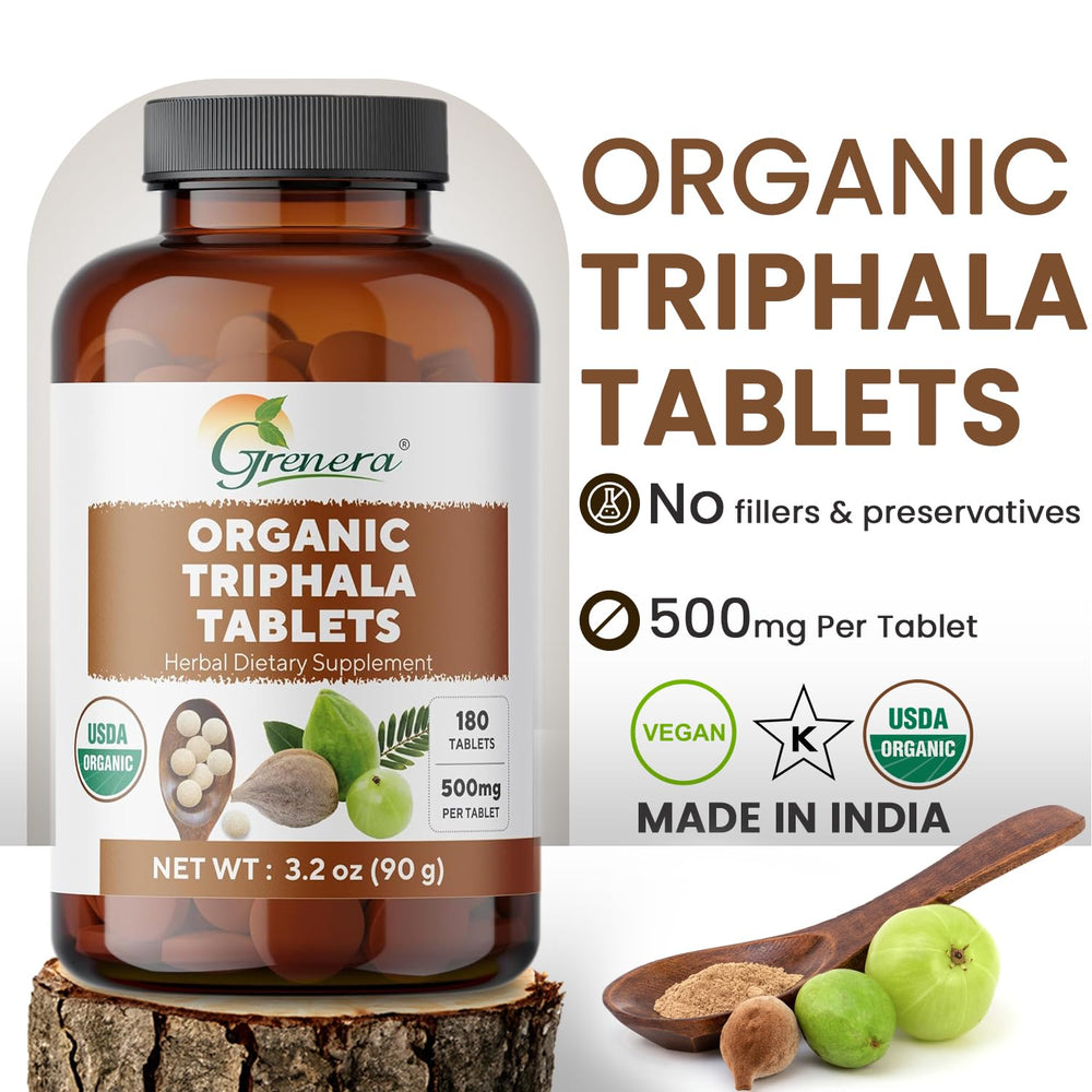 Taking Grenera Triphala after meals as part of a daily routine.