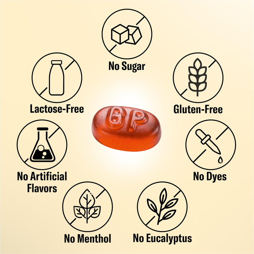 GRETHER'S label detail highlights natural blueberry juice and absence of artificial colors