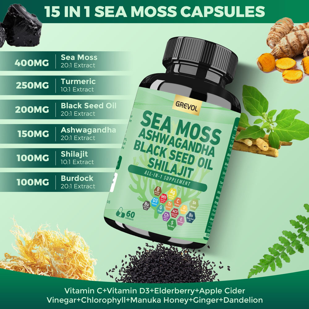 Grevol Irish sea moss texture close-up