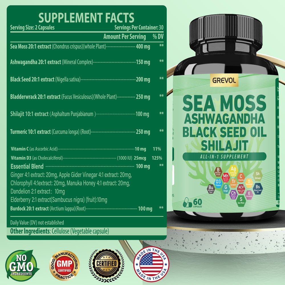 Grevol vegan-friendly capsules for daily use