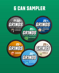 GRINDS Coffee Pouches Cinnamon Roll can adds comforting flavor with gentle caffeine support.