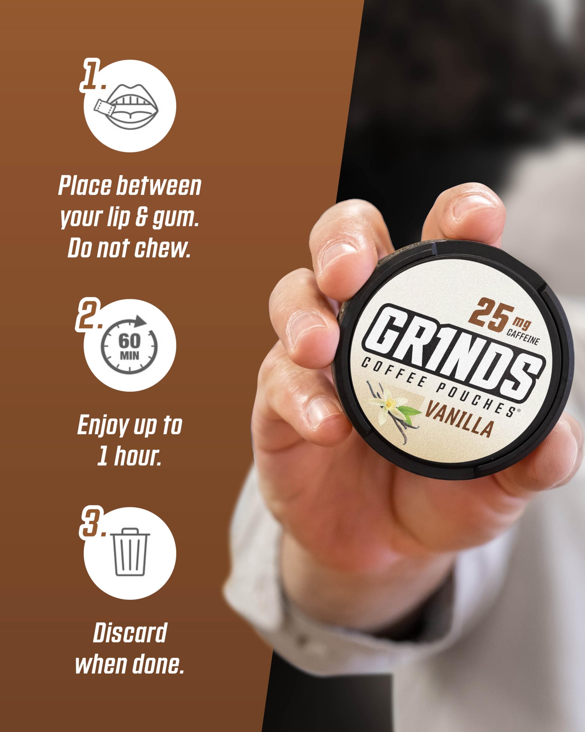 GRINDS five-flavor sampler can for tasting the range