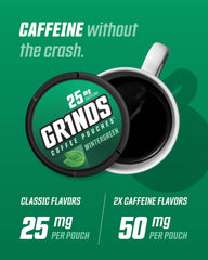 GRINDS Coffee Pouches Vanilla can delivers smooth sweetness and a clean energy lift.