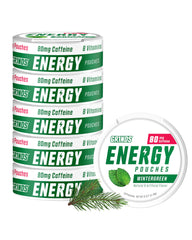 GRINDS Energy Pouches can front view highlighting 80 mg caffeine for a quick focus boost.