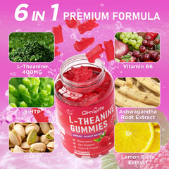 GrnLife L-Theanine gummies for kids and adults support gentle mood balance.