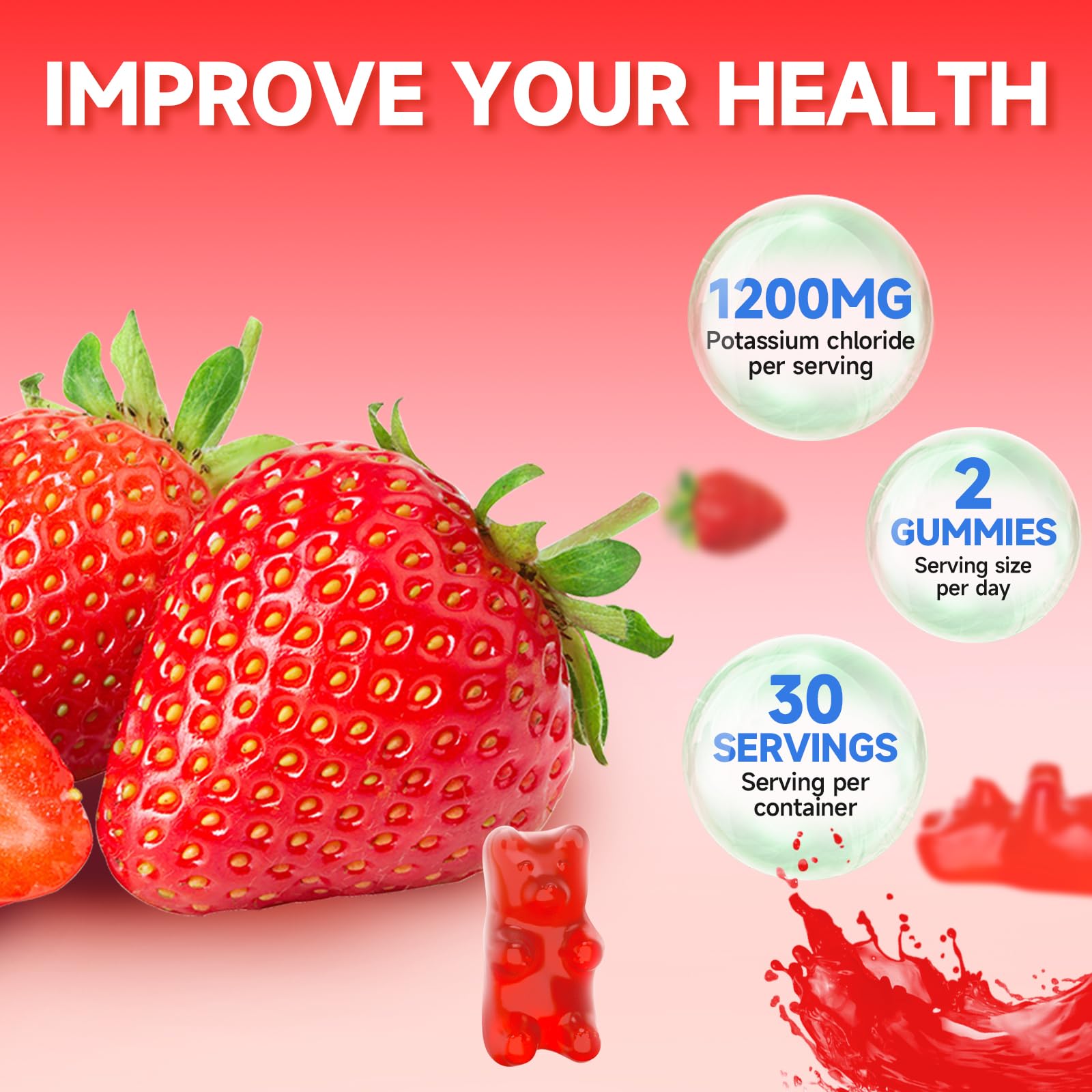 GrnLife potassium gummies nutrition facts label close-up for informed choices