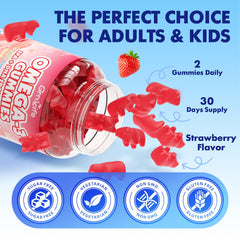 GrnLife strawberry flavor gummies showing pleasant taste for adults seeking tastier daily intake