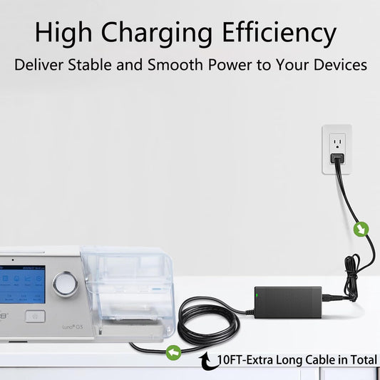GRNPOWCN LED indicator helps locate the charger at night.